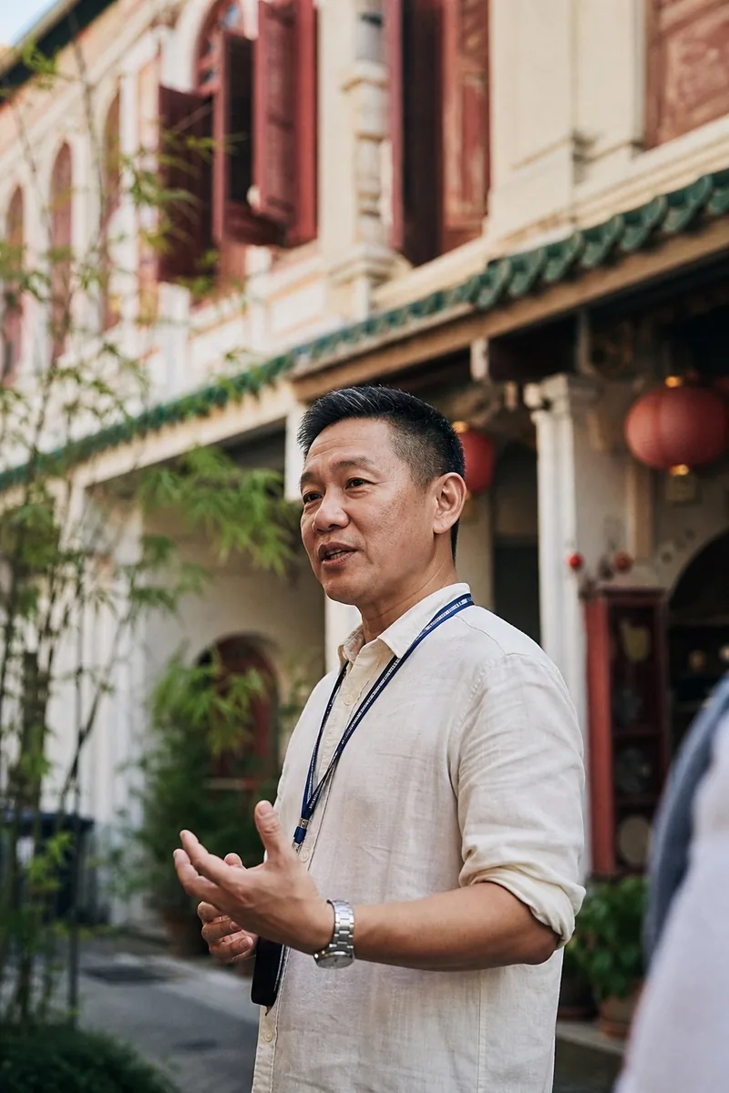 新加坡本地中文导游的街区肖像